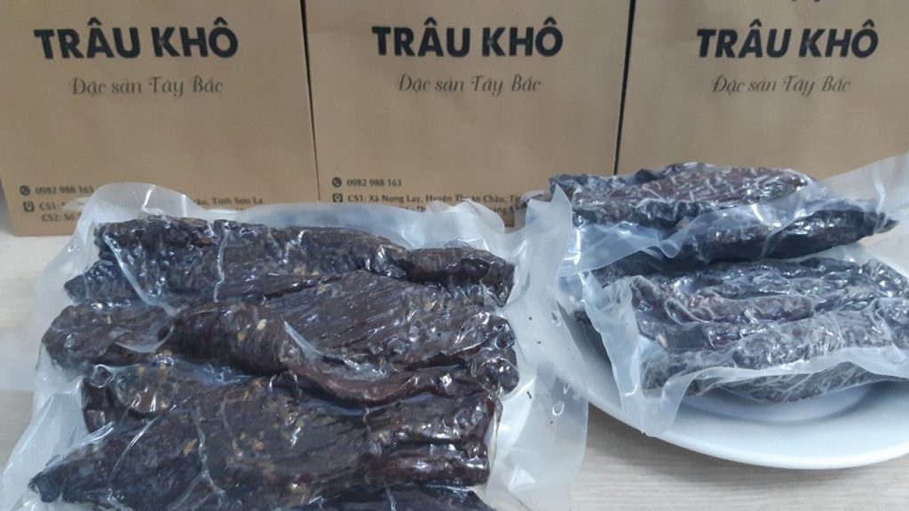 Thịt trâu gác bếp sơn la